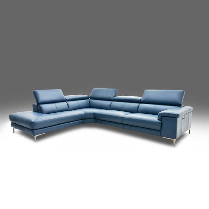 Relax Studio 11268 2 Piece Leather, Apartment Size Sectional Sofa Leather